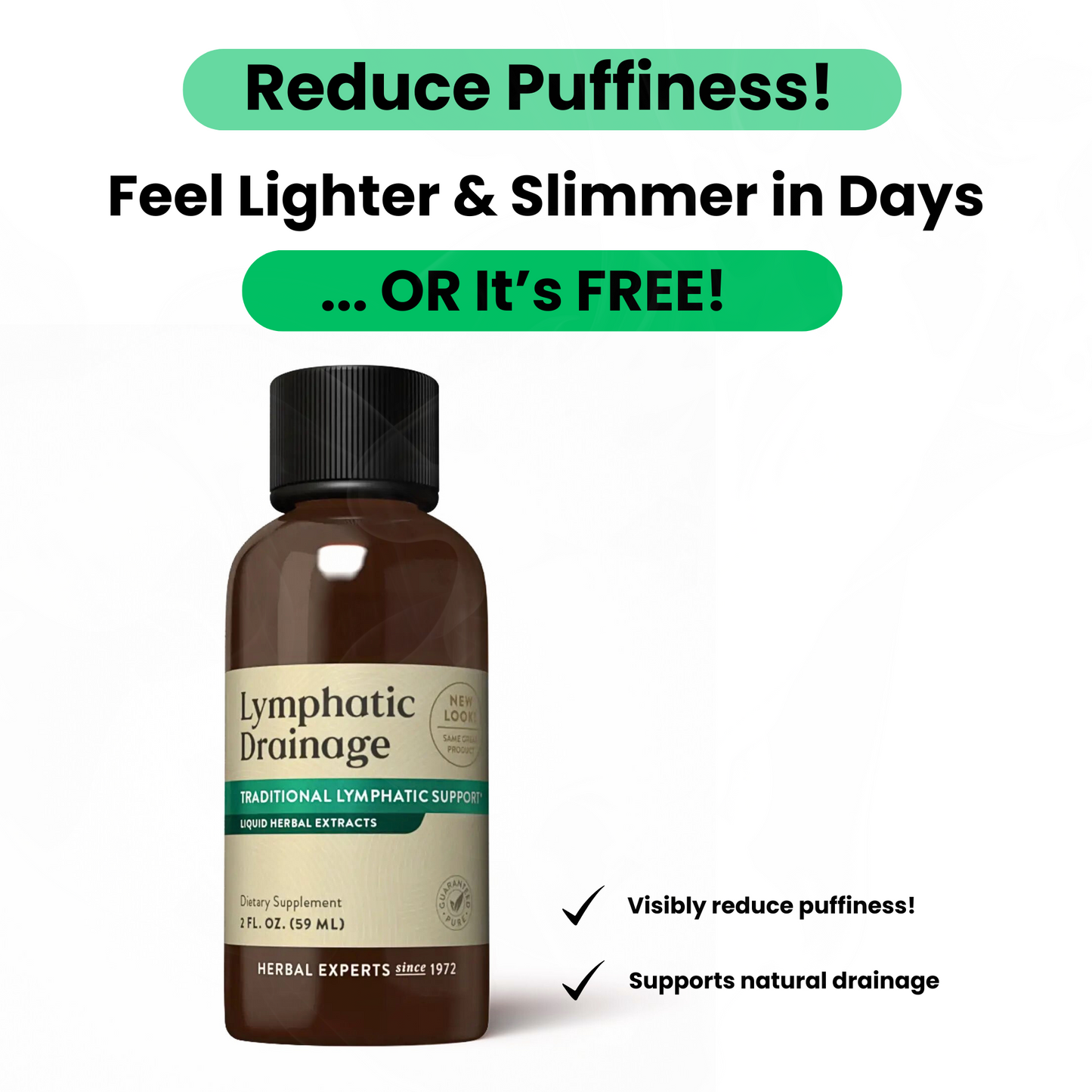 Lymphatic Drainage - Liquid Herbal Extract Drops for Lymphatic Support