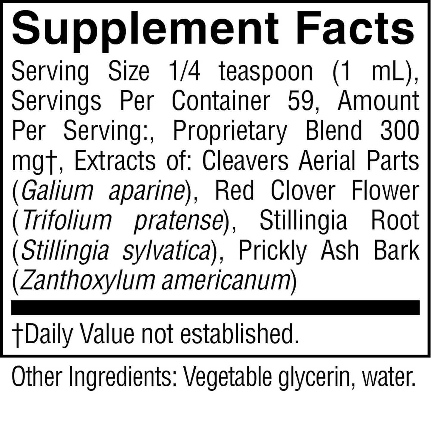 Lymphatic Drainage - Liquid Herbal Extract Drops for Lymphatic Support