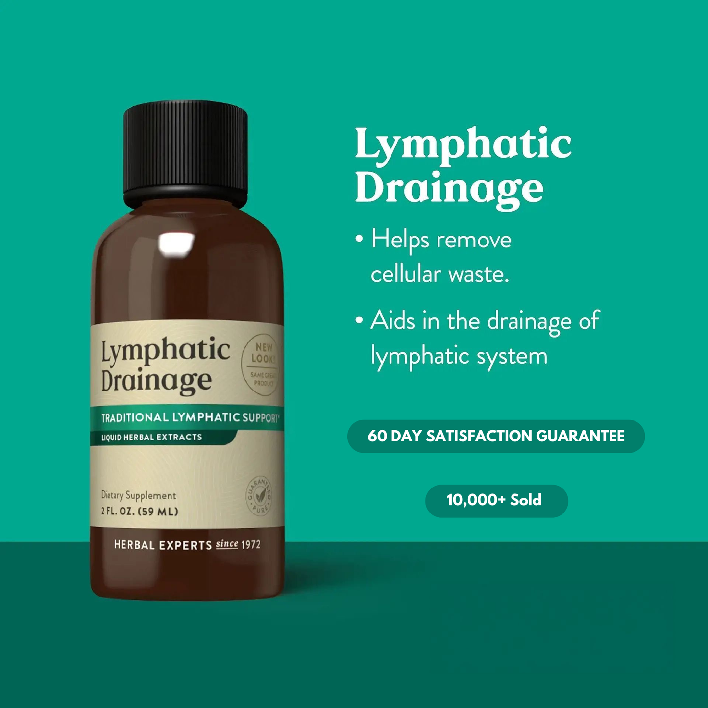 Lymphatic Drainage - Liquid Herbal Extract Drops for Lymphatic Support
