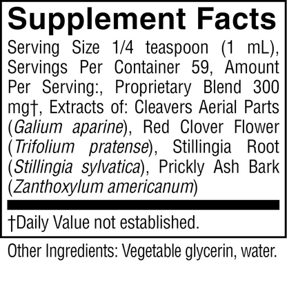 Lymphatic Drainage - Liquid Herbal Extract Drops for Lymphatic Support