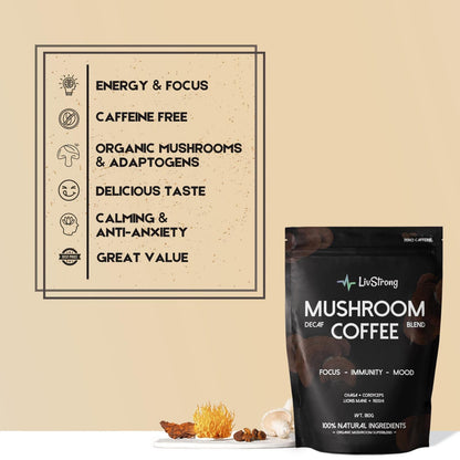 LivStrong Decaf Mushroom Coffee